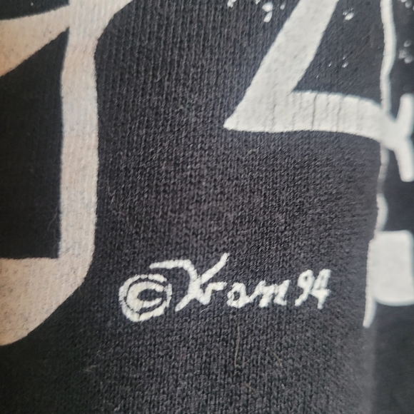 VTG Sturgis 1994 Wild West Days 54th Annual Black Crewneck Sweatshirt Size L - Picture 6 of 9